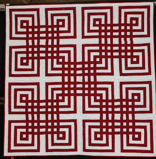 Red and white Lovers Knot