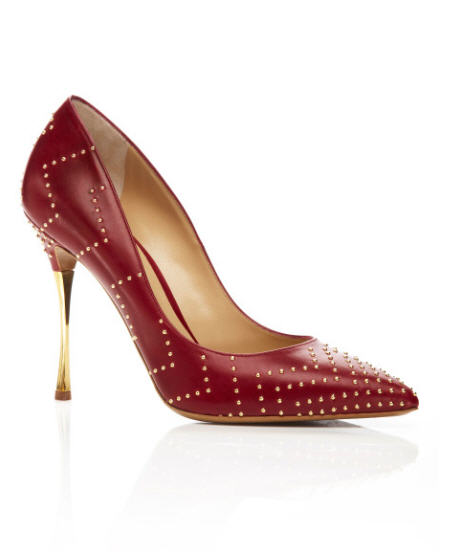 Nicholas Kirkwood gold-studded chrome heel pump, pre-fall 2013.
