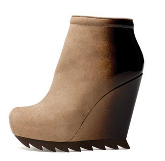 Bi-Sepia Ankle Wedge Boot w/Saw Sole by Camilla Skovgaard, now onsale. Visit camillaskovgaard.com, baby.